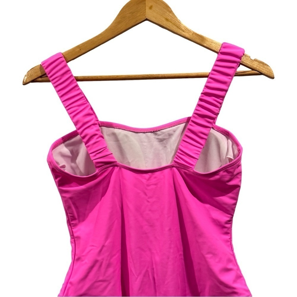 Zaful Pink Scrunched Strap One piece Bathing suit Size M - Picture 3 of 9